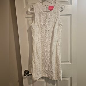 Lilly Pulitzer Melani White Shift Dress Size 6